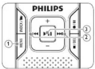 PHILIPS Digital Voice Tracer LFH 870 - Impostazioni personalizzate - 1