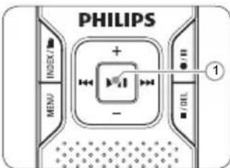 PHILIPS Digital Voice Tracer LFH 870 - Ein-/Ausschalten4.2 - 1