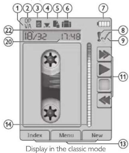 PHILIPS Pocket Memo DPM8300 - Start-up screen - 2