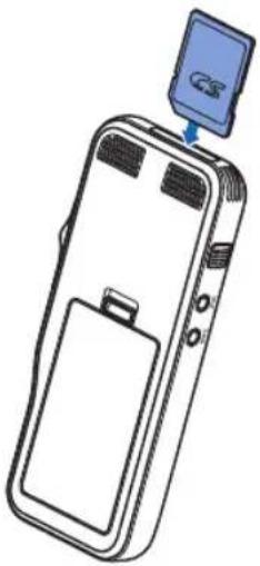 PHILIPS Pocket Memo DPM8300 - Inserire ed estrarre la scheda di memoria - 1