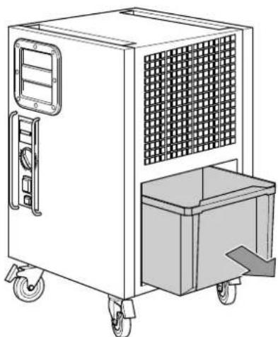 TROTEC TTK 125 S - Évacuation du réservoir de récupération des condensats - 3