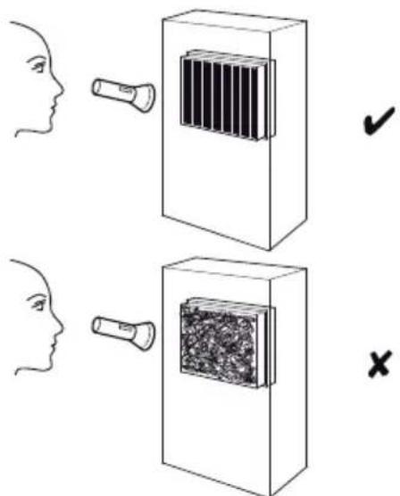 TROTEC TTK 30 S - Contrôle visuel de l'intérieur de l'appareil pour détecter des encrasements - 1
