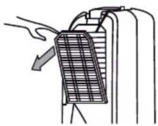 TROTEC TTK 30 S - Messa in funzione Inserimento del filtro dell'aria - 1