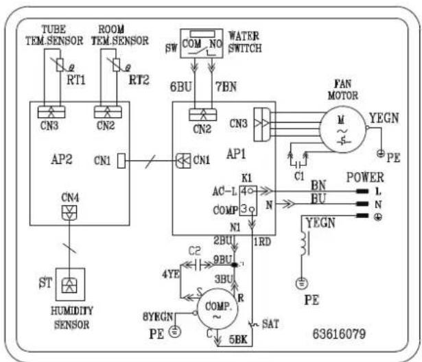 DAITSU ADDH 12 - Schema elettrico - 1