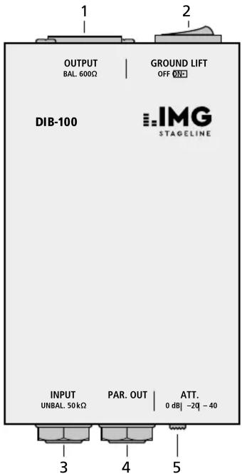 Monacor DIB100 - Boîtier d'injection directe - 1