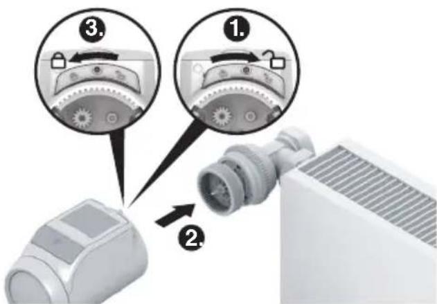 HONEYWELL EvoHome THR092HRT - Enficher la tête programmable de radiateur - 1