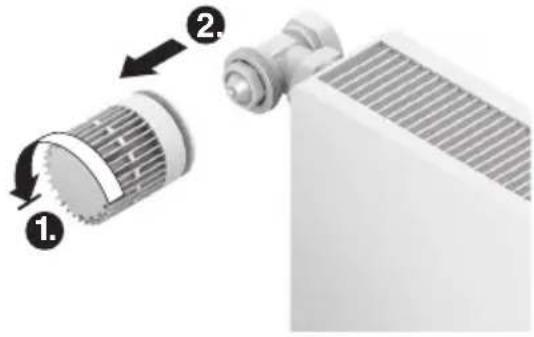 HONEYWELL EvoHome THR092HRT - Enlever l'ancienne tête thermostatique - 1