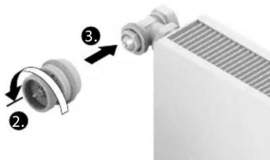 HONEYWELL EvoHome THR092HRT - Monter la tête de vanne - 3