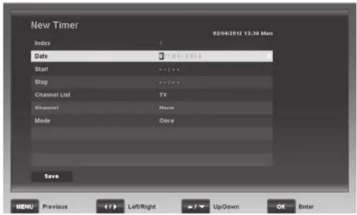 SILVERCREST SSR 1080 B2 - Timer List - 2