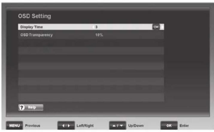 SILVERCREST SSR 1080 B2 - OSD Setting - 1