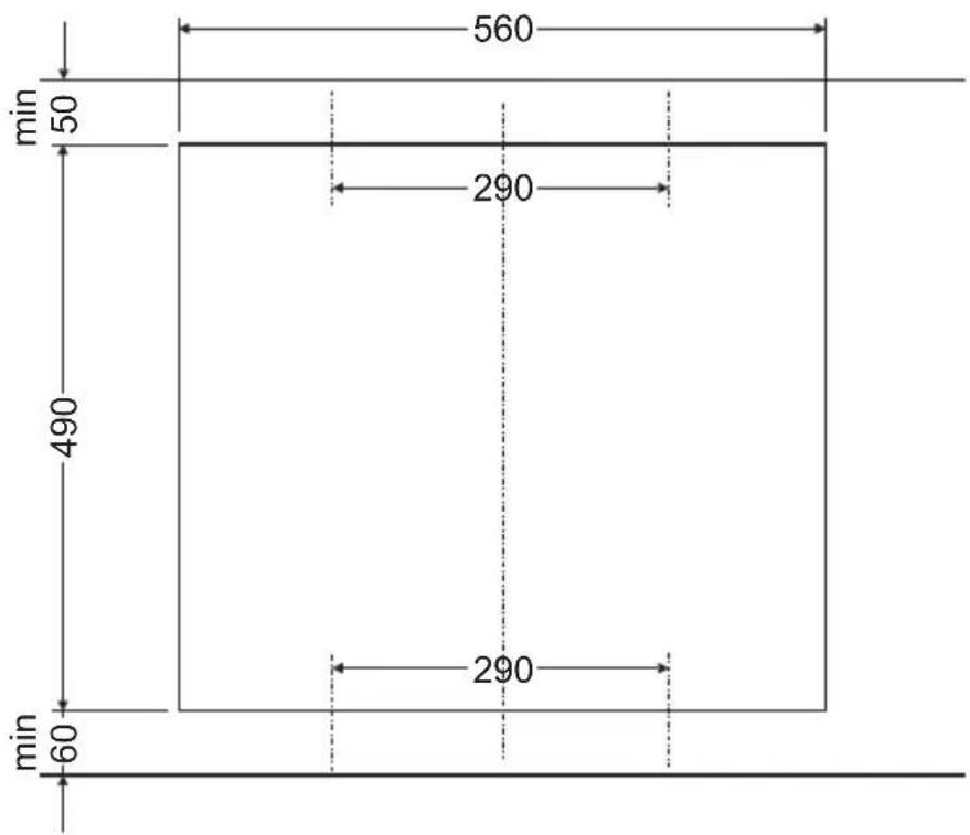 AMICA EHC 12426 E - Montage des Kochfeldes in der Arbeitsplatte der Kuchenmöbel - 2