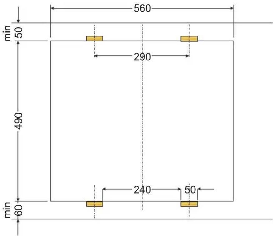 AMICA EHC 12426 E - Einbau des Kochfeldes in der Arbeitsplatte der Kuchenmöbel - 2