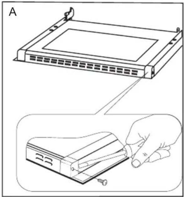 AMICA EHC 12426 E - Démontage de la vitre intérieure - 1