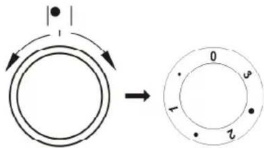 AMICA EHC 12426 E - Positions indicatives de la manette - 1