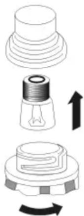 AMICA EHC 12426 E - Auswechseln der Backofen-Beleuchtung - 1