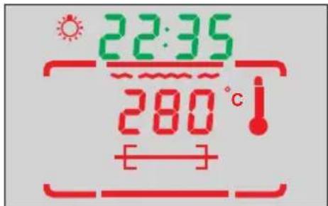 AMICA EHC 12427 E - Gril et radiateur supérieur (super grill) et tournebroche allumés - 1