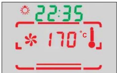 AMICA EHC 12427 E - Ventilateur allumé et radiateur supérieur et inférieur. - 1