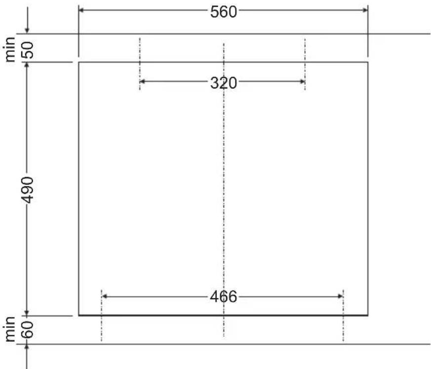 AMICA EHC 12427 E - Montage des Kochfeldes in der Arbeitsplatte der Kuchenmöbel - 2