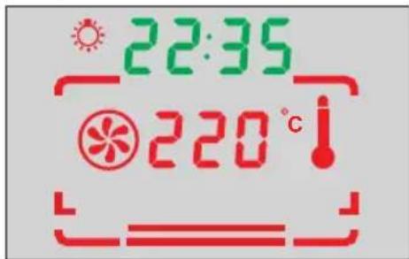 AMICA EHC 12427 E - Chaleur tournante et radiateur allumés - 1
