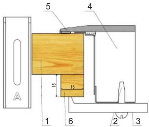 AMICA EHC 12427 E - Einbau des Kochfeldes in der Arbeitsplatte der Kuchenmöbel - 1