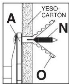 Peerless-AV PSP2W - 3-2 Fijación en superficie de yeso-cartón - 3