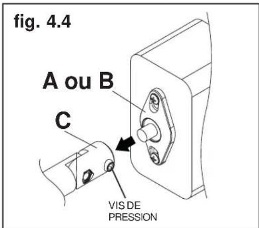 Peerless-AV PSP2W - Installation des bras sur la plaque de montage - 5