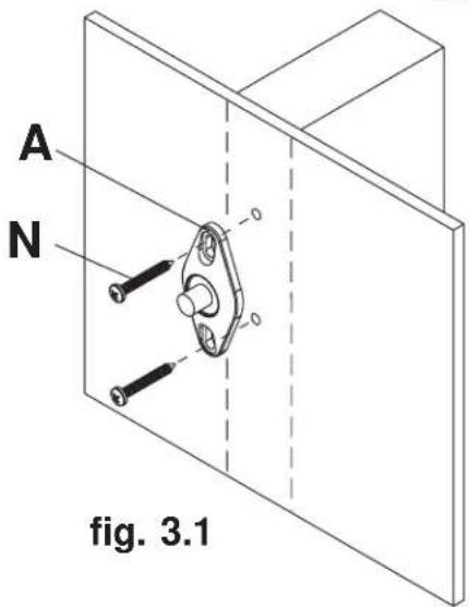 Peerless-AV PSP2W - Fijación en montantes de madera o en vidas de madera - 1