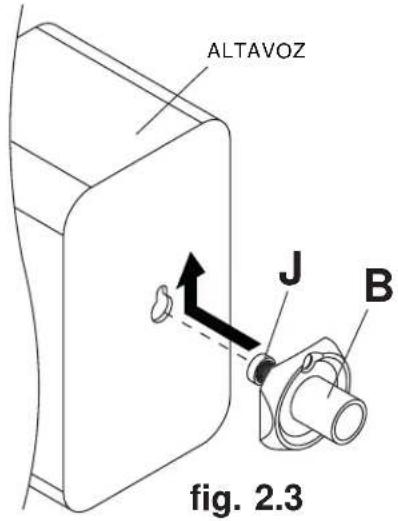 Peerless-AV PSP2W - 2-1 Instalación en un agujero bocallave - 2