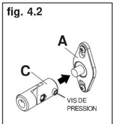 Peerless-AV PSP2W - Installation des bras sur la plaque de montage - 3