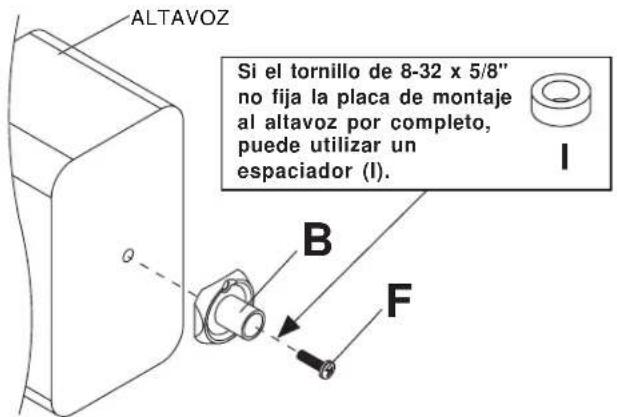 Peerless-AV PSP5W - Para instalar la plac a altevoces con un inserto - 3