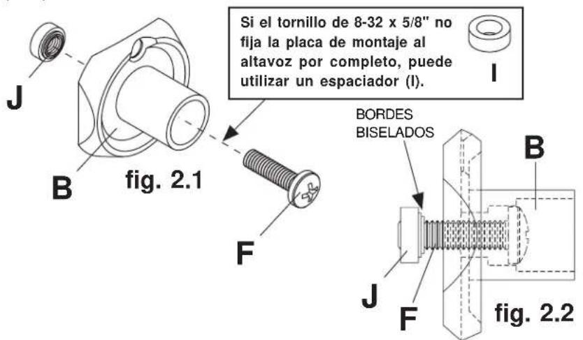 Peerless-AV PSP5W - 2-1 Instalación en un agujero bocallave - 1