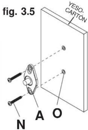Peerless-AV PSP5W - 3-2 Fijación en superficie de yeso-cartón - 2