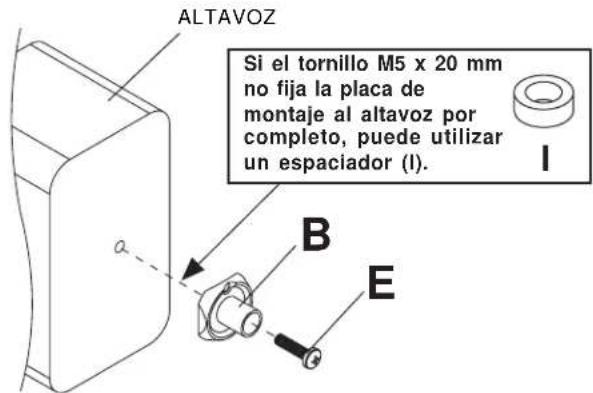 Peerless-AV PSP5W - Para instalar la plac a altevoces con un inserto - 1