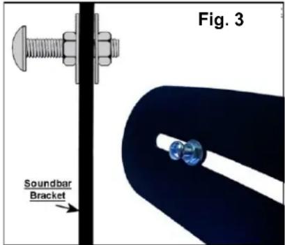 Evermount EMSBBU - Installing the soundbar speaker to your Soundbar Brackets - 1
