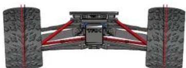 Traxxas ERevo VXL - Réglages d'usine de la base du carrossage statique - 1