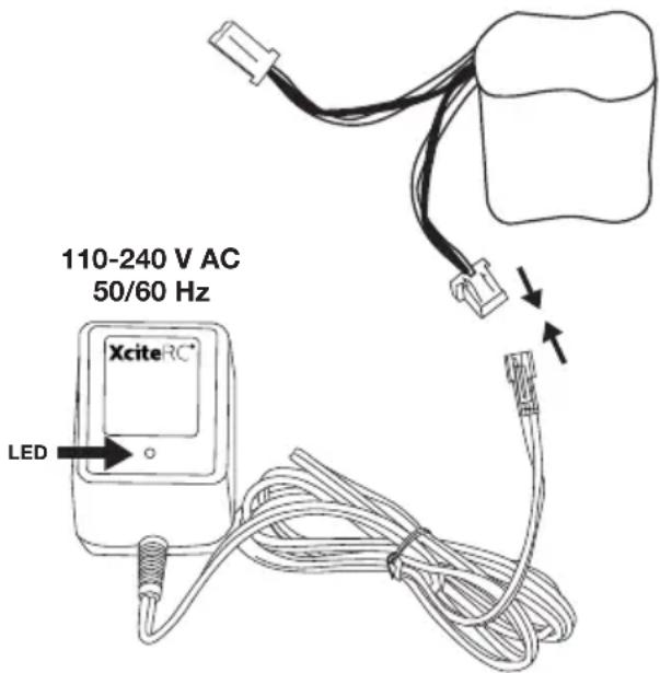 XciteRC Xtide Micro RTR - Chargez l'accu : - 3