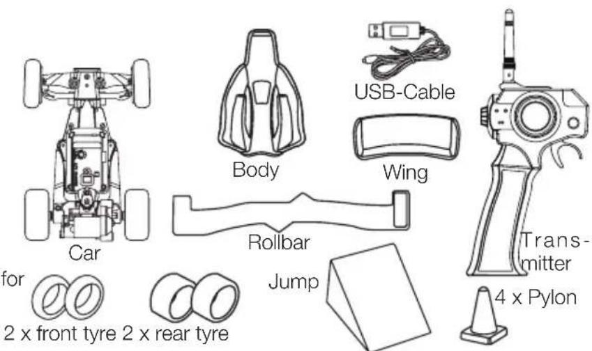 XciteRC HighSpeed Racebuggy - Required accessories - 1