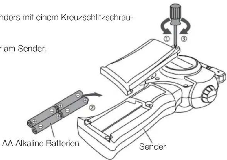 XciteRC HighSpeed Racebuggy - Einsetzen der Batterien - 1