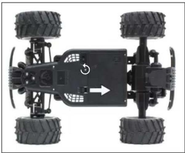 XciteRC Eagle Monster Truck M - Insert the drive battery - 1