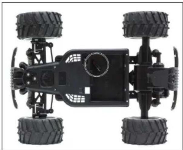 XciteRC Eagle Monster Truck M - Insert the drive battery - 2