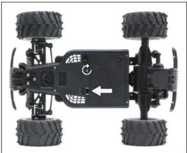 XciteRC Eagle Monster Truck M - Insert the drive battery - 4
