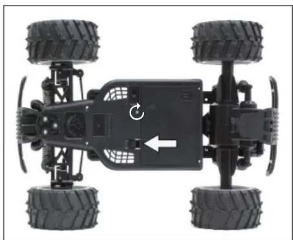 XciteRC Eagle Monster Truck M - Inserez l'accu de propulsion - 4