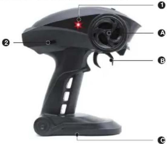 XciteRC Eagle Monster Truck M - Control remoto (transmisor) - 1