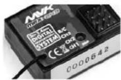 Maverick TimberWolf 110th RTR Brushless SCT - Conexión del transmisor y del receptor - 1