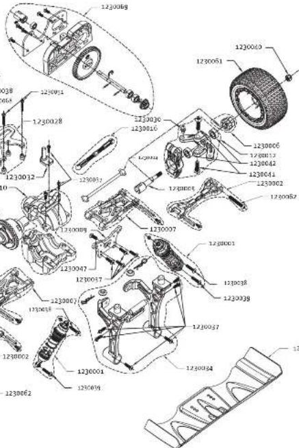 Absima EP Sand Buggy "ASB1" 4WD RTR - Additional items needed for operation: - 11
