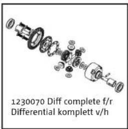 Absima EP Sand Buggy "ASB1" 4WD RTR - AB1BL Brushless Spare Parts / Ersatzteile - 5