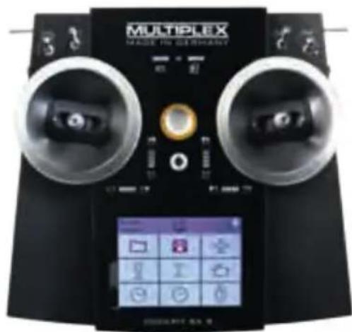 MULTIPLEX Cockpit SX 9 Set - The following operating elements can be found on the front: - 1