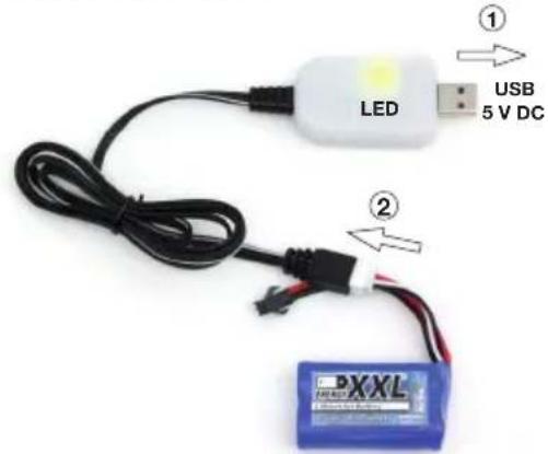 XciteRC Eagle Truggy - Recargar la bateria del motor: - 4