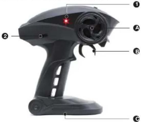 XciteRC Eagle Truggy - Control remoto (transmisor) - 1