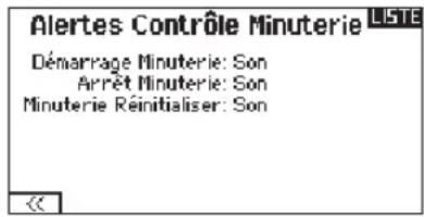 SPEKTRUM DX8G2 - - Contrôle et événements des alertes du minuteur - 2